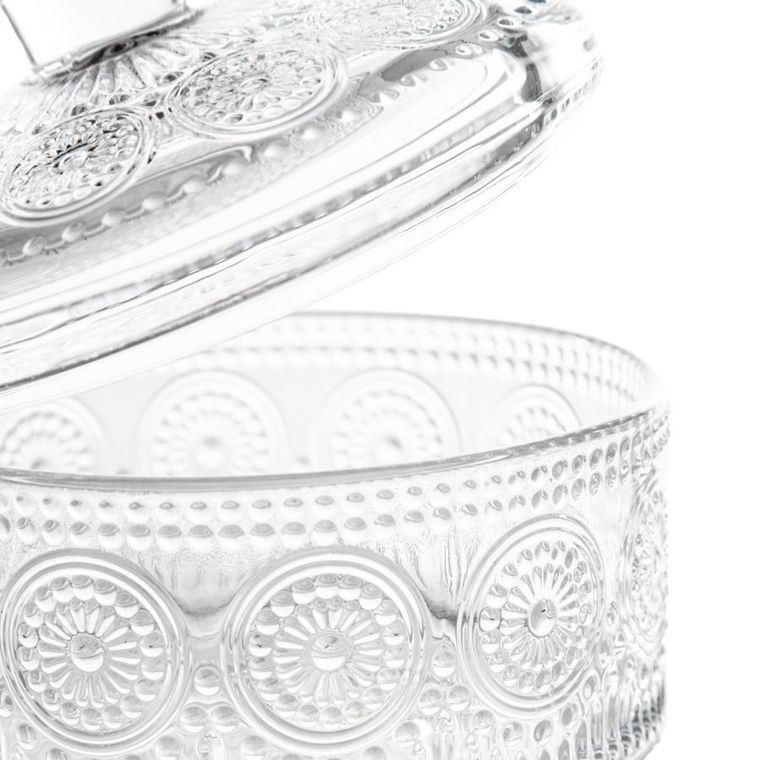 Homla, Barrel, pojemnik, szklany z pokrywką, 13 x 9,5