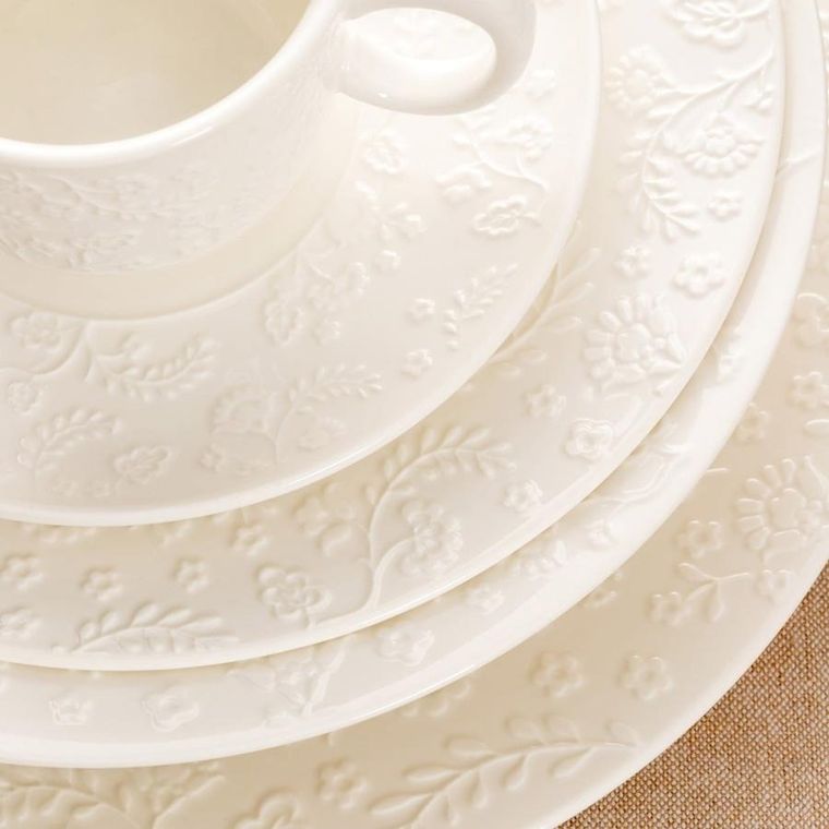 Homla, Beno, talerz, deserowy biały, 21 cm