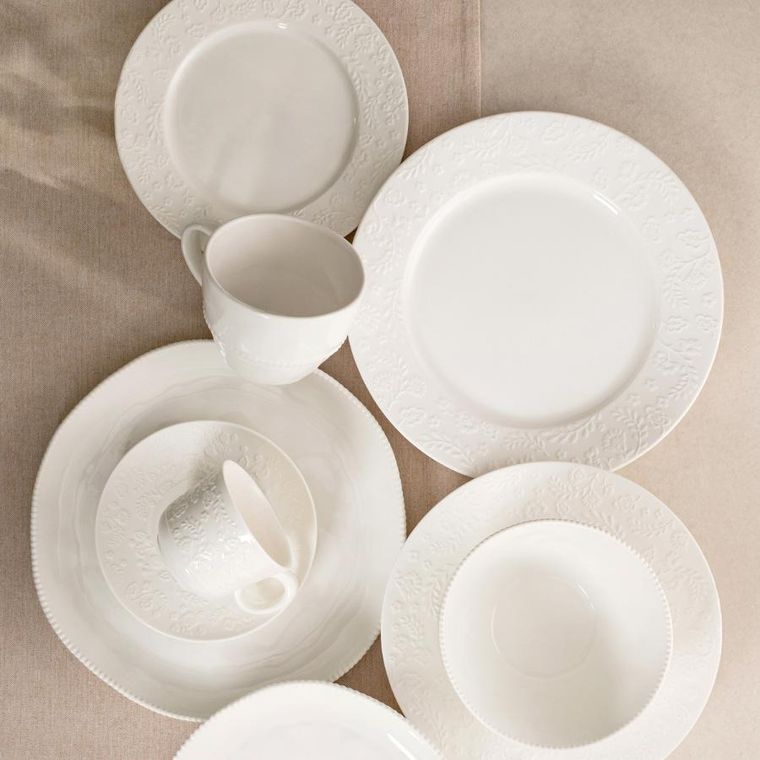 Homla, Beno, talerz, obiadowy biały, 27 cm