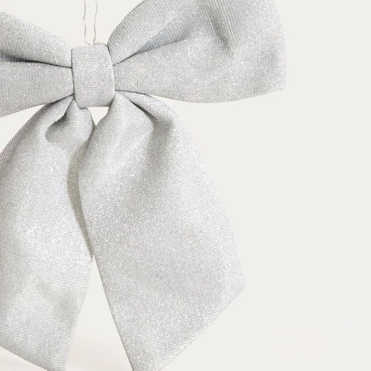 Homla, Bowe, kokarda, srebrna, 28 cm