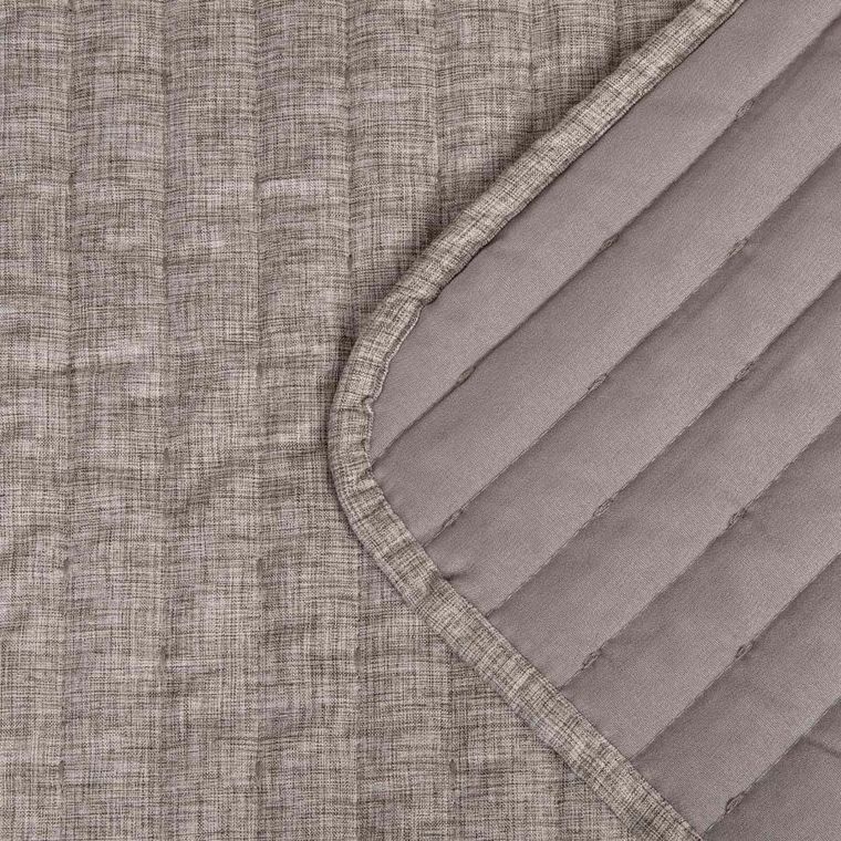 Homla, Bristles, narzuta w pikowane pasy, szara, 200-220 cm