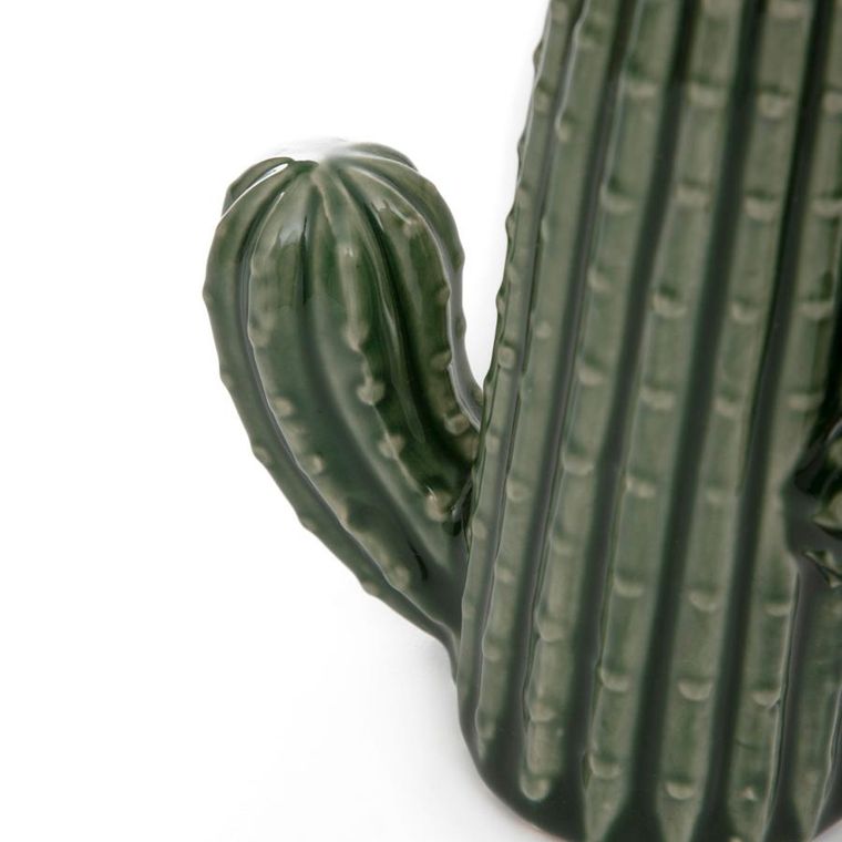 Homla, Cactus, dekoracja stojąca kaktus ceramiczny, 14-6-16 cm