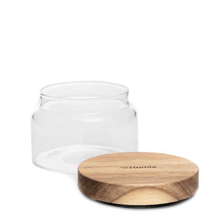 Homla, Carlos, pojemnik, mały z akacjowym wieczkiem, 0,25l