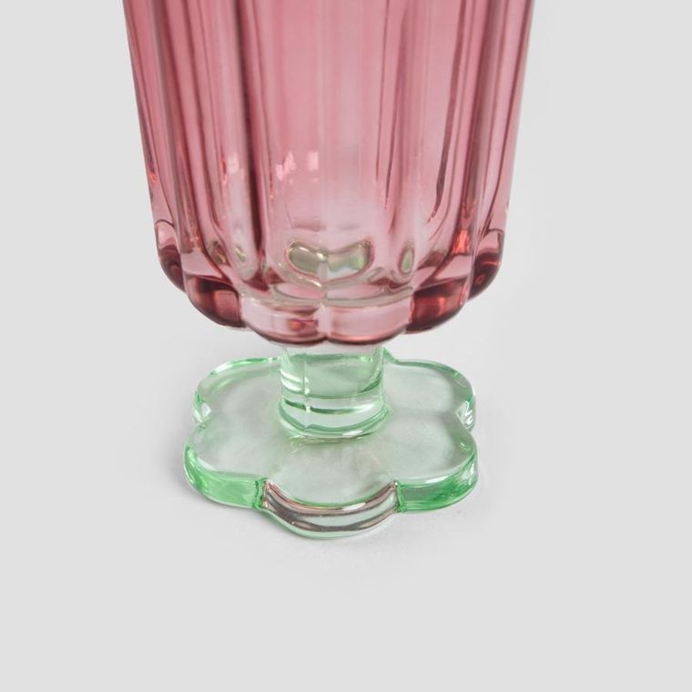 Homla, Cassiar, kieliszek, koralowo-zielony, 0,22 l