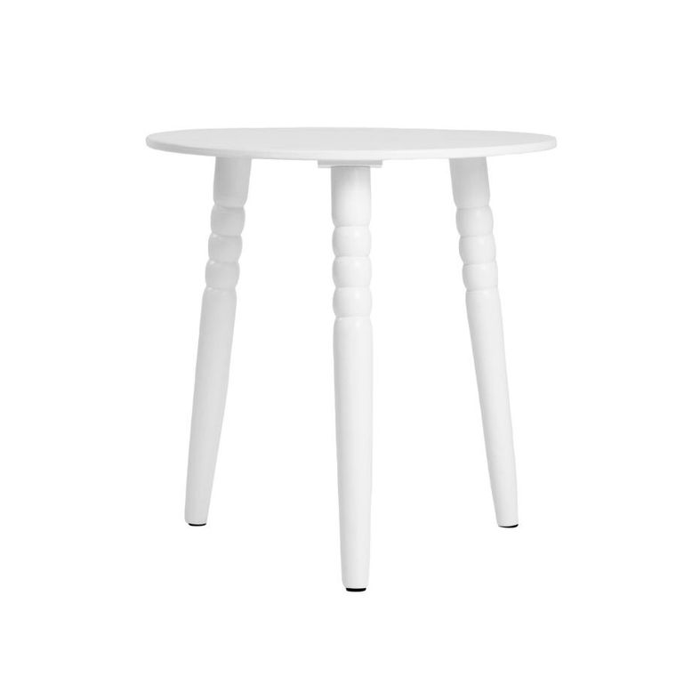 Homla, Cast, stolik kawowy, biały, 40-40-40 cm
