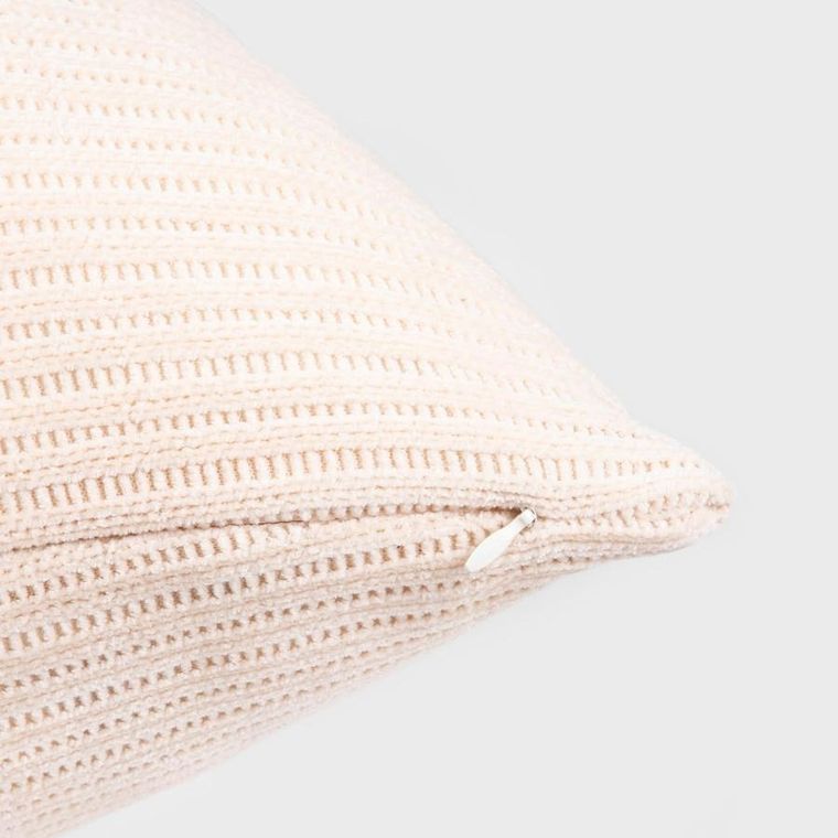 Homla, Chenille, poszewka, szenilowa ecru, 45-45 cm