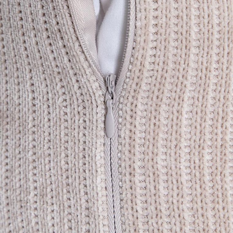 Homla, Chenille, poszewka, szenilowa taupe, 45-45 cm