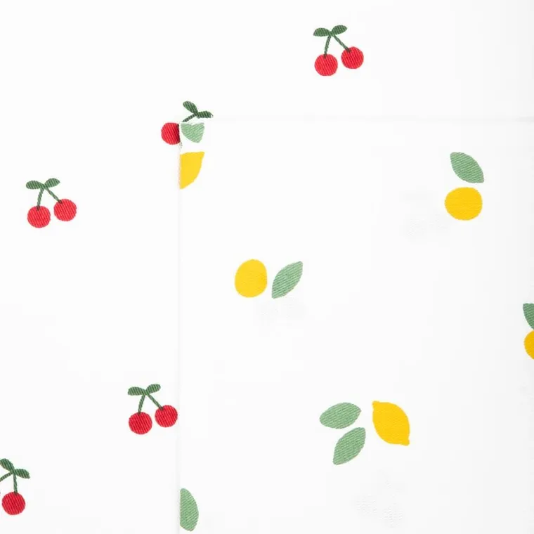 Homla, Cherinne, Zestaw ścierek kuchennych w wiśnie i cytryny, 2*45-65 cm, 889856