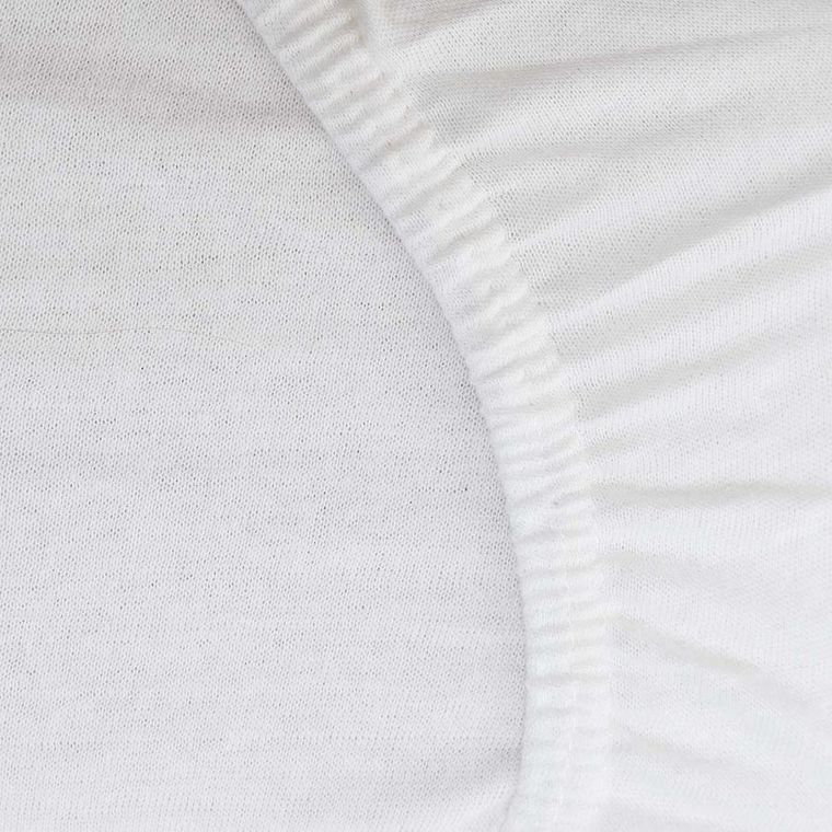 Homla, Claire, prześcieradło jersey, białe, 90-200 cm