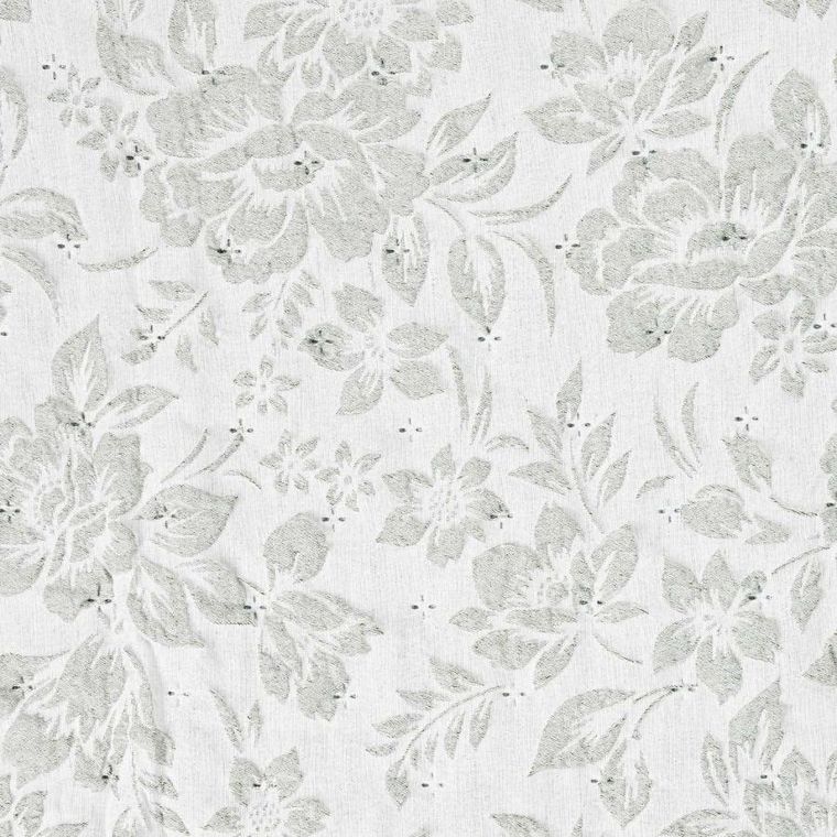Homla, Claro, narzuta, żakardowa w kwiatowy wzór pistacjowa, 200-220 cm