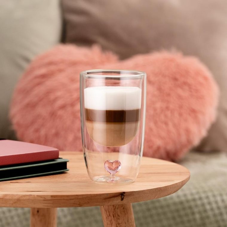 Homla, Corazon, szklanka z podwójną ścianką, 350 ml, 724602