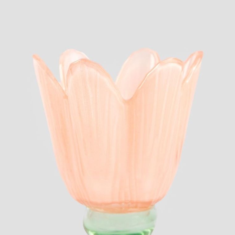 Homla, Daly, świecznik, szklany kwiatek, 23,5-8,5 cm