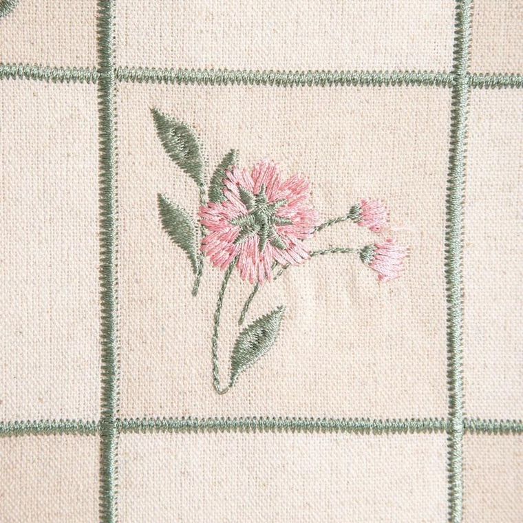 Homla, Damini, poszewka, z dodatkiem lnu w kwiatowy wzór, 45-45 cm