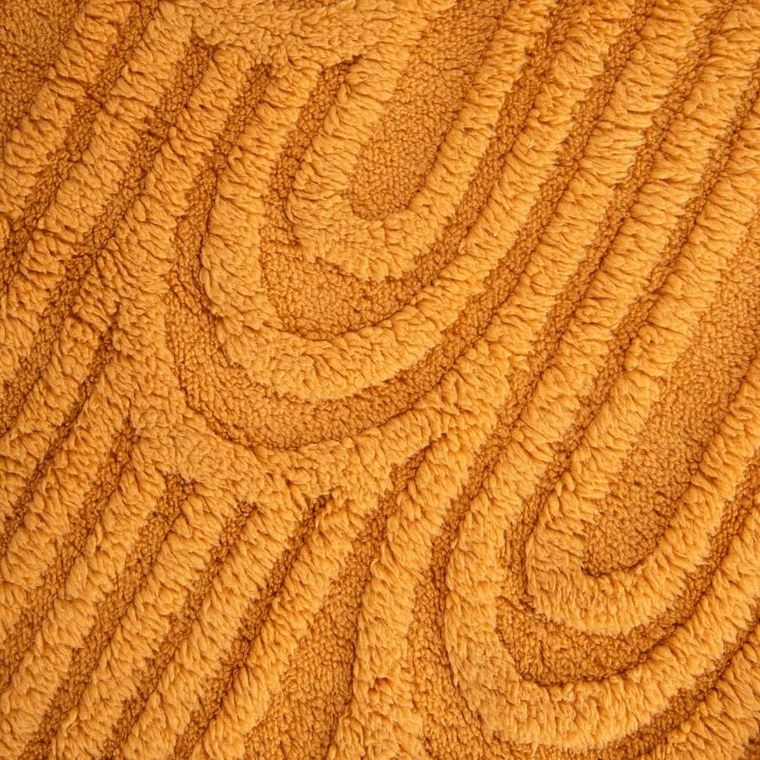 Homla, Darin, koc, miękki musztardowy ze strukturalnym wzorem, 150-200 cm