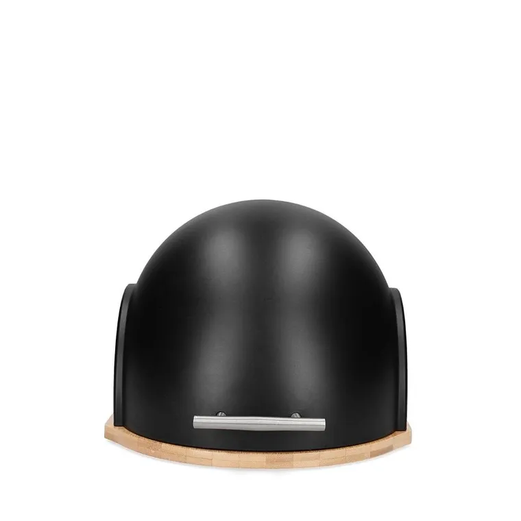 Homla, Darvin, chlebak, okrągły, czarny, 37-26-22 cm