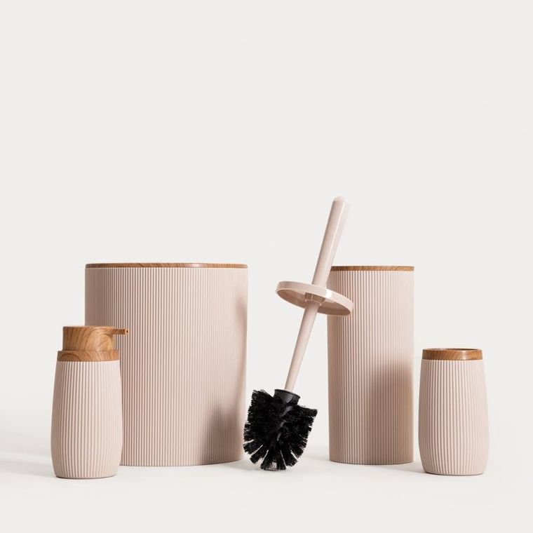 Homla, Diall, kubek łazienkowy, beżowy, 6,5-6,5-12 cm