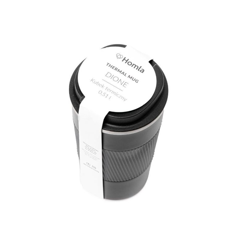 Homla, Dione, kubek termiczny, czarny, 0,51l