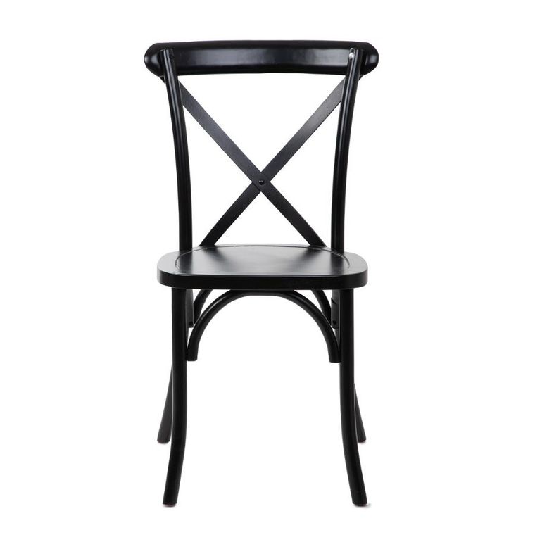 Homla, Drev, Krzesło drewniane czarne, 43,5-44-89,5 cm, 875743