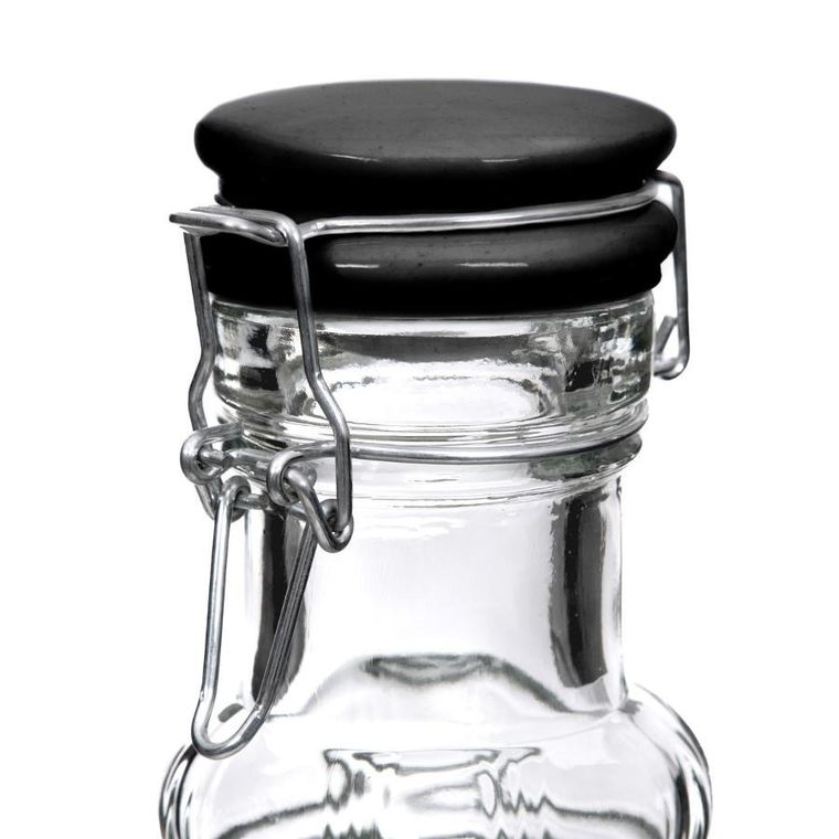 Homla, Emica, słoik z kranikiem podwójny z czarnym wieczkiem, 2-2l