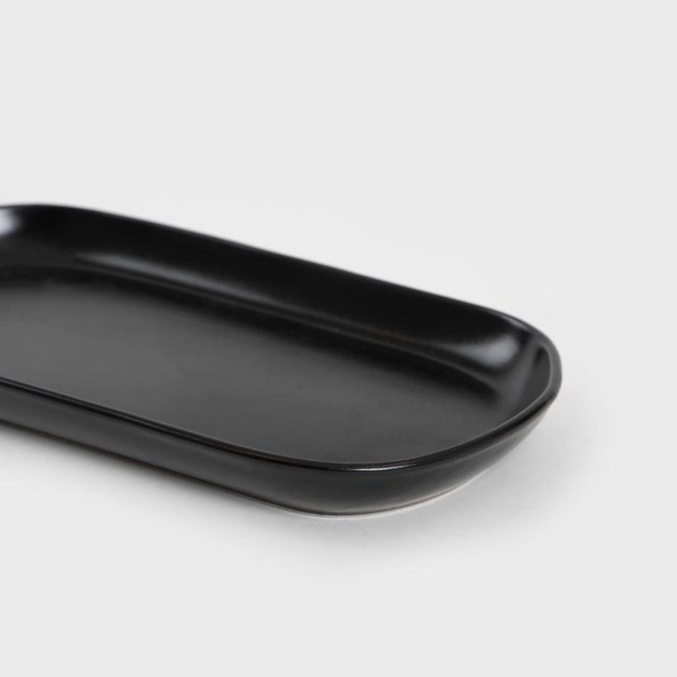 Homla, Famelio, półmisek, owalny czarny, 30 cm