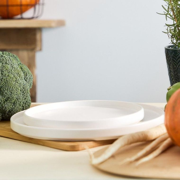 Homla, Famelio, talerz deserowy, biały, 21 cm