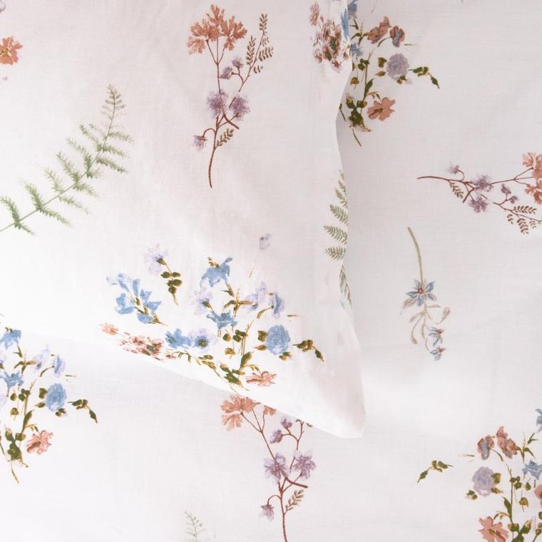 Homla, Fern, Pościel bawełniana w kwiaty 200-220 cm