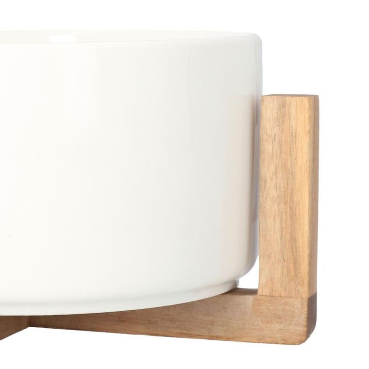 Homla, Fincan, misa do sałat ceramiczna, biała, 20-10 cm