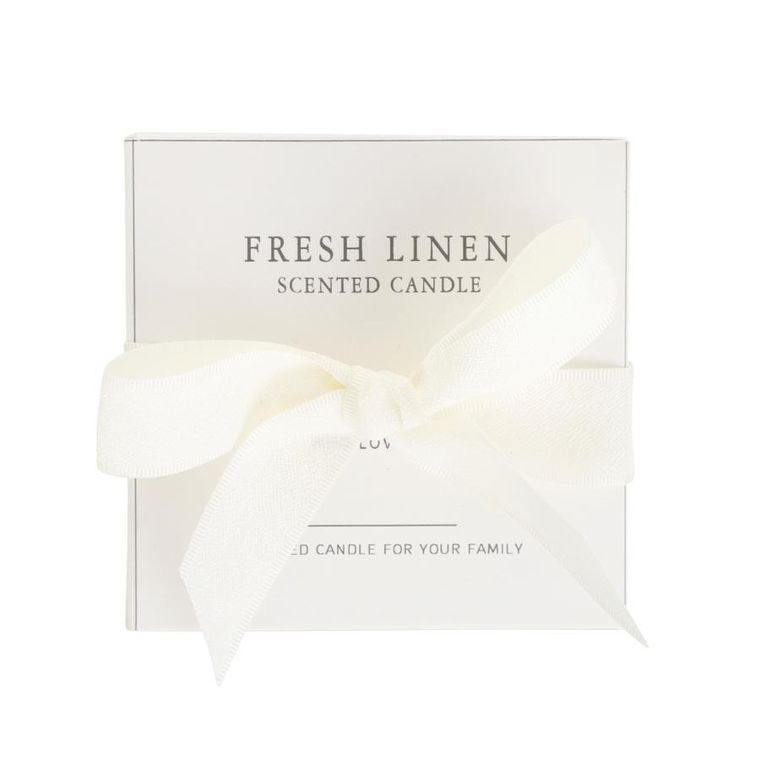 Homla, Fires, kominek ceramiczny, z woskiem Fresh Linen 10-12,5 cm, 22g