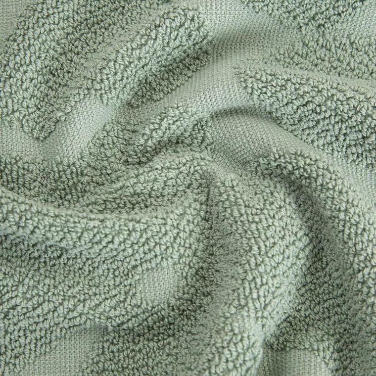 Homla, Flores, ręcznik, pistacjowy żakardowy, 50-90 cm