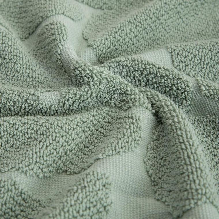 Homla, Flores, ręcznik, pistacjowy żakardowy, 70-130 cm