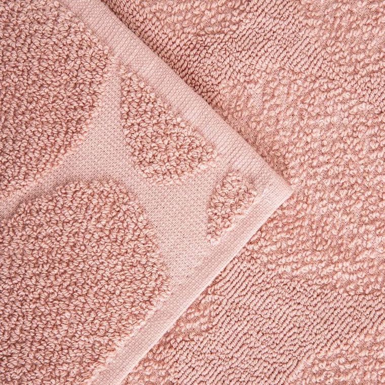 Homla, Flores, ręcznik, różowy żakardowy, 50-90 cm