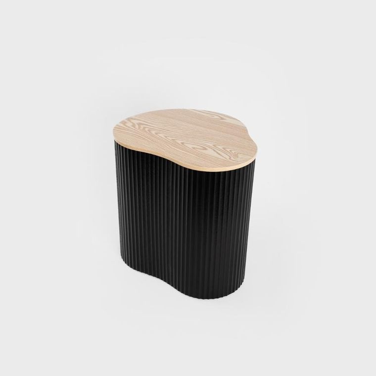 Homla, Gebo, stolik kawowy, czarny, 47-37-47,5 cm, 710773