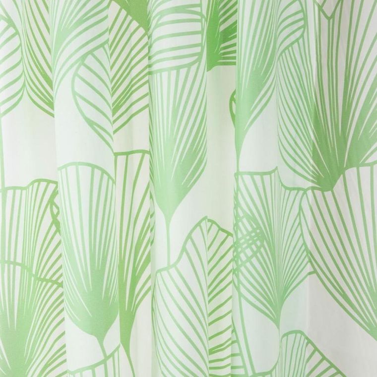 Homla, Ginkgo, zasłona prysznicowa, w kwiaty, 180-180 cm