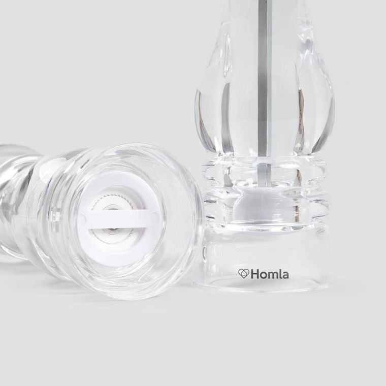 Homla, Hallais, zestaw młynków, akrylowe, 2 szt., 20 cm i 16 cm, 729720