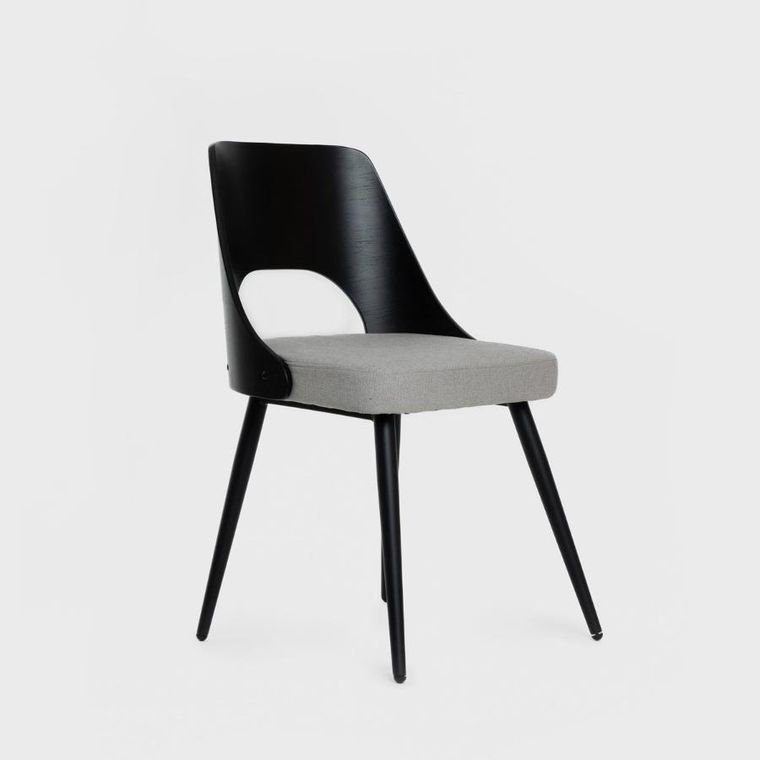 Homla, Helic, krzesło, czarne, 48,5-54,5-76 cm