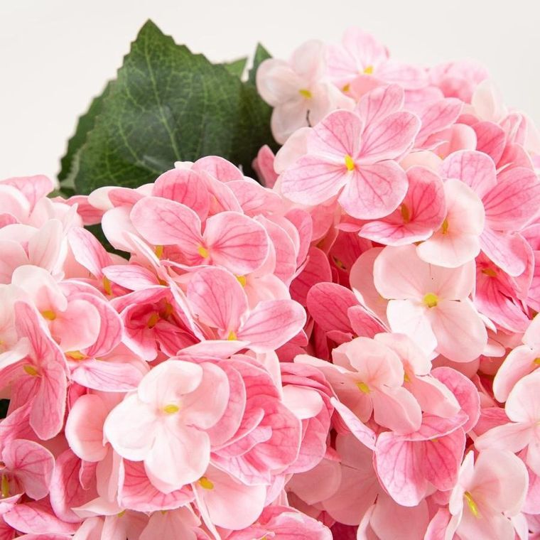 Homla, Hyndra, gałązka sztuczna, hortensja różowa, 51 cm