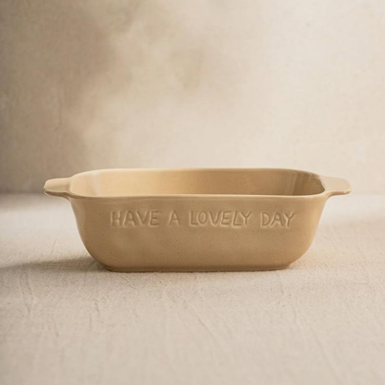 Homla, Isernia, naczynie do zapiekania, beżowe, 24-14 cm