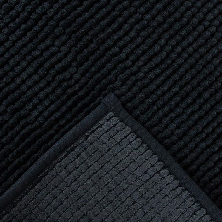 Homla, Jon, dywanik łazienkowy, antypoślizgowy czarny, 50-70 cm