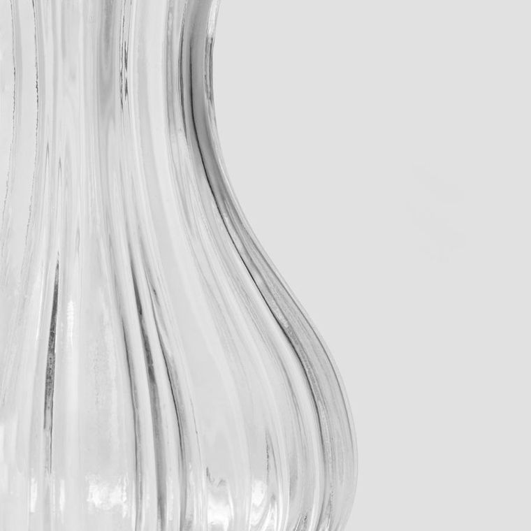 Homla, Junne, wazon szklany, transparentny, 12-20,3 cm