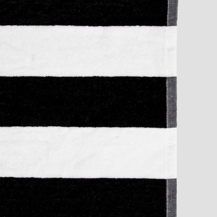 Homla, Lawena, ręcznik, w czarno białe pasy, 70-130 cm, 733321