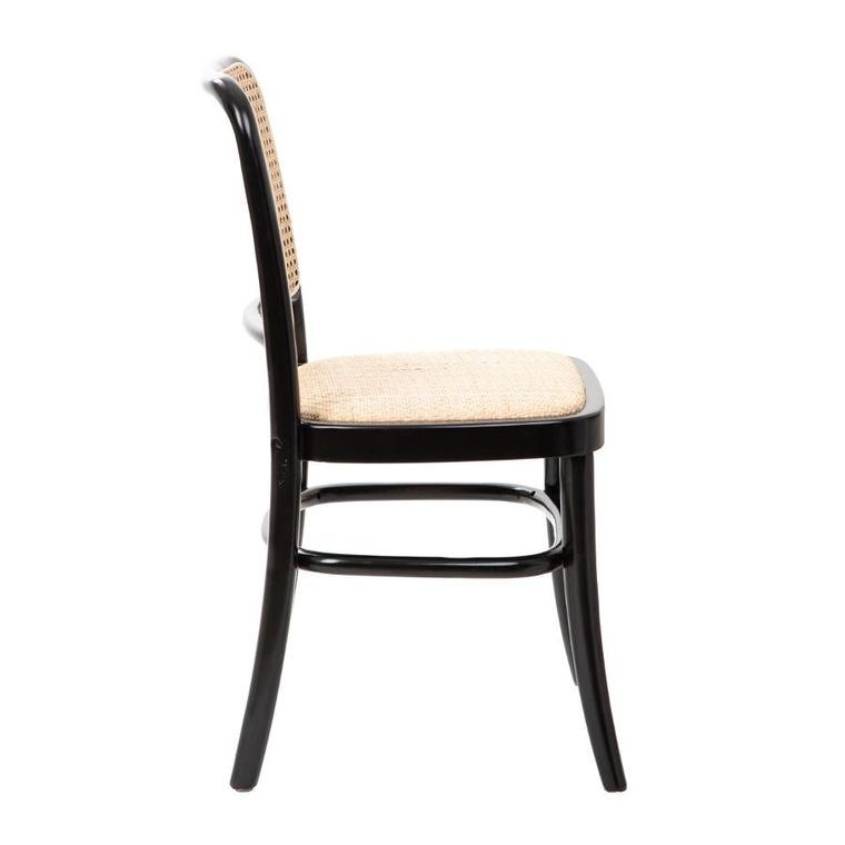 Homla, Legno, Krzesło rattanowe czarne, 49-45-83 cm, 871363