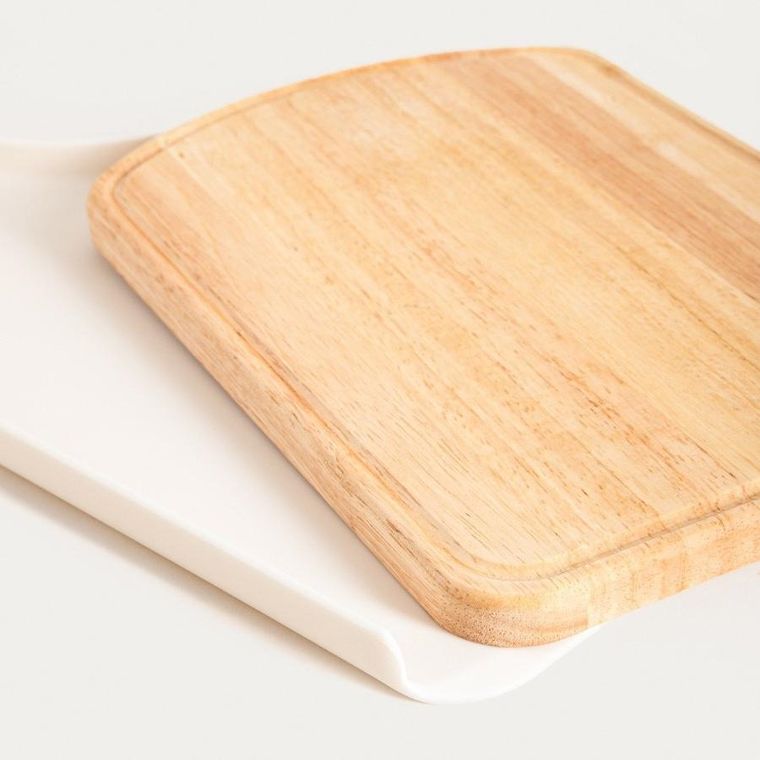 Homla, Lengo, deska do krojenia, z plastikową podkładką, 42,5-21 cm