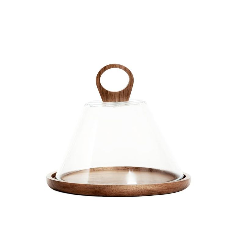 Homla, Lenne, patera, ze szklanym kloszem, 23-19 cm