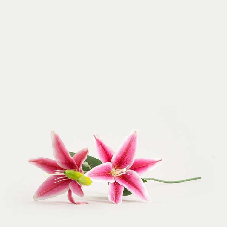 Homla, Lily, gałązka sztuczna, lilia różowa, 73 cm