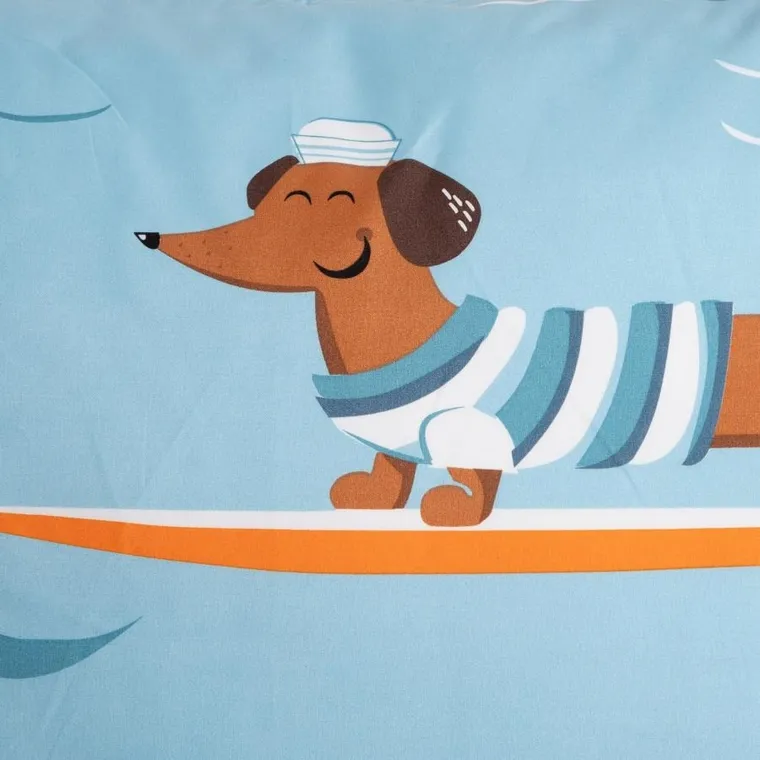 Homla, Longo, pościel z mikrofibry w jamniki, 160-200 cm, 731334