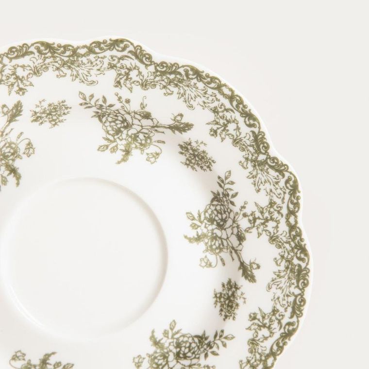 Homla, Lourry, filiżanka, ze spodkiem, zielona, 0,2l