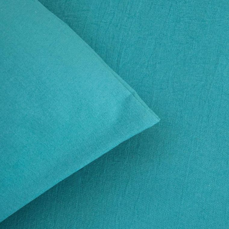 Homla, Maisy, pościel z pranej mikrofibry, turkusowa, 200-220 cm