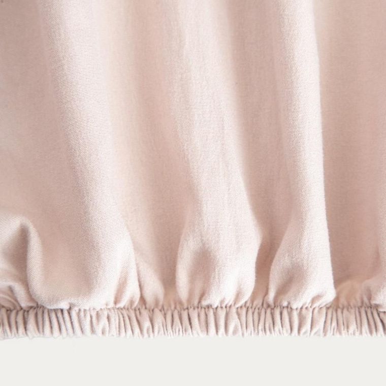 Homla, Maisy, prześcieradło, z pranej mikrofibry, beżowe, 90-200 cm