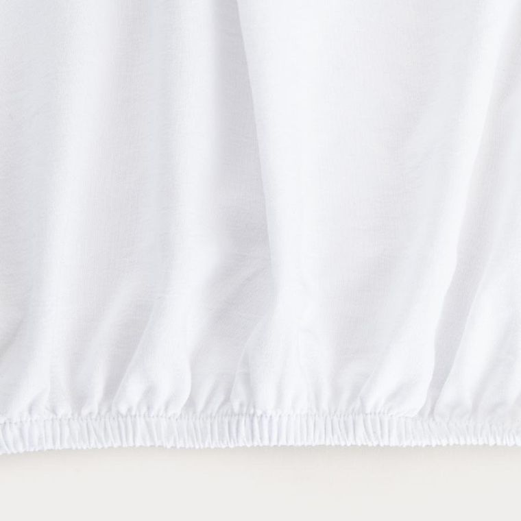Homla, Maisy, prześcieradło, z pranej mikrofibry, białe, 180-200 cm
