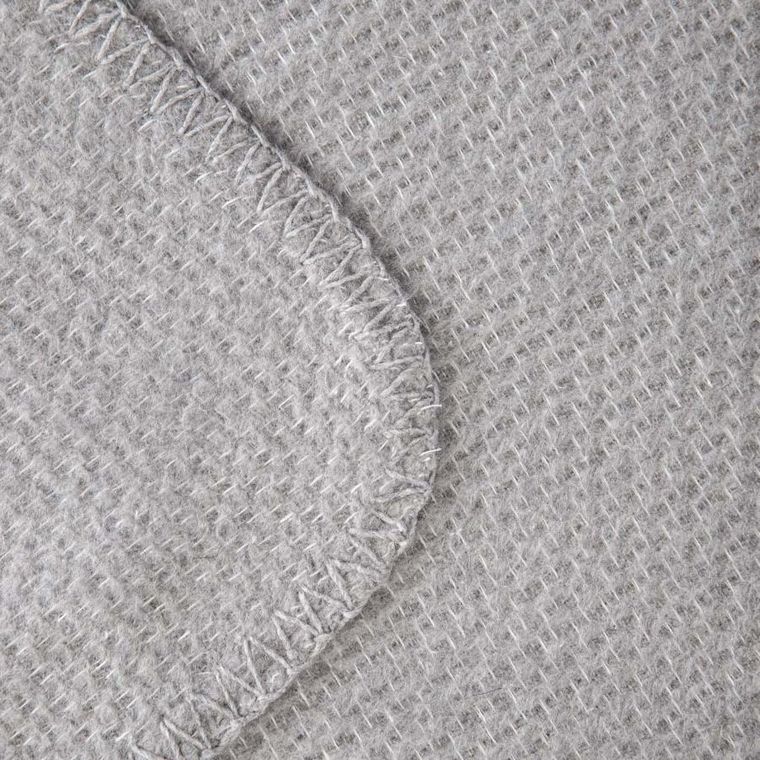 Homla, Mallow, koc gruby szary z dekoracyjną teksturą, 150-200 cm